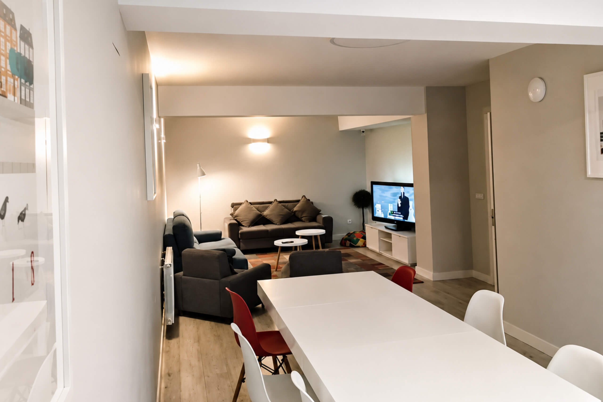 Zona común de Estudios Los Arcos, apartamentos turísticos en el centro de Teruel