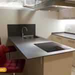 Placa de cocina común de Estudios Los Arcos, apartamentos turísticos en el centro de Teruel
