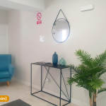 Zona de estar común de Estudios Los Arcos, apartamentos turísticos en el centro de Teruel